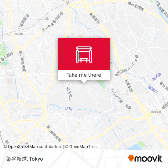 染谷新道 map