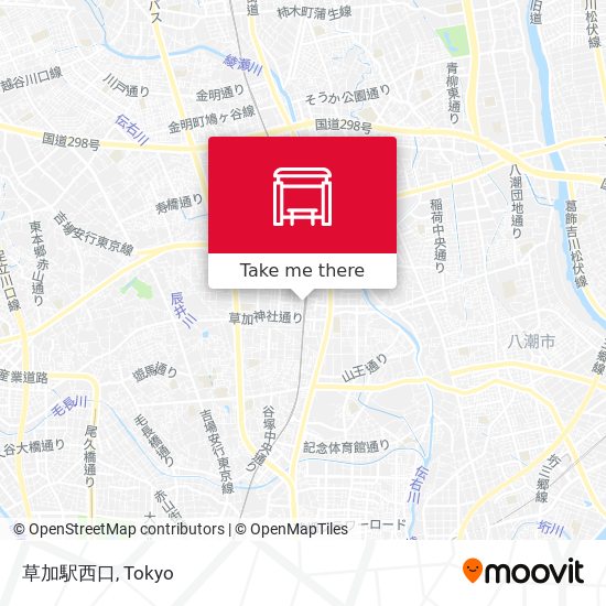 草加駅西口 map