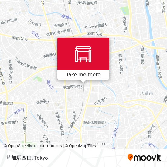 草加駅西口 map
