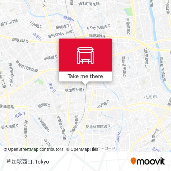 草加駅西口 map