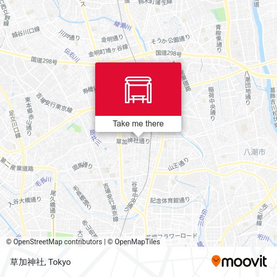 草加神社 map