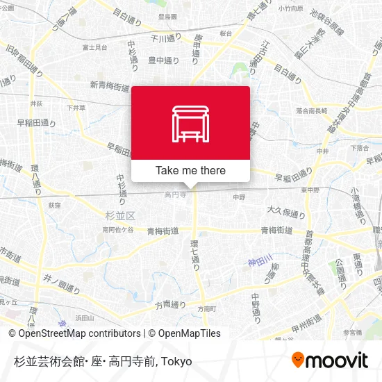 杉並芸術会館･座･高円寺前 map