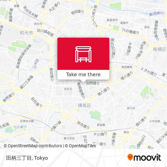 田柄三丁目 map