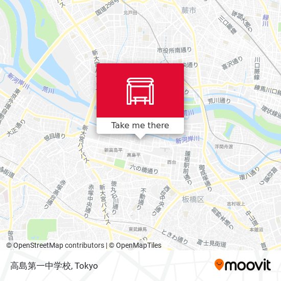 高島第一中学校 map