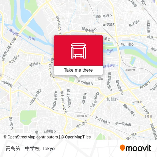 高島第二中学校 map