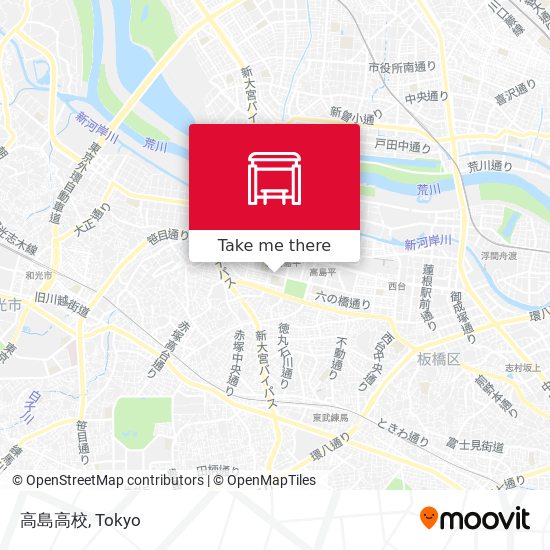 高島高校 map