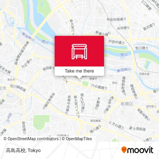 高島高校 map