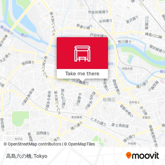 高島六の橋 map
