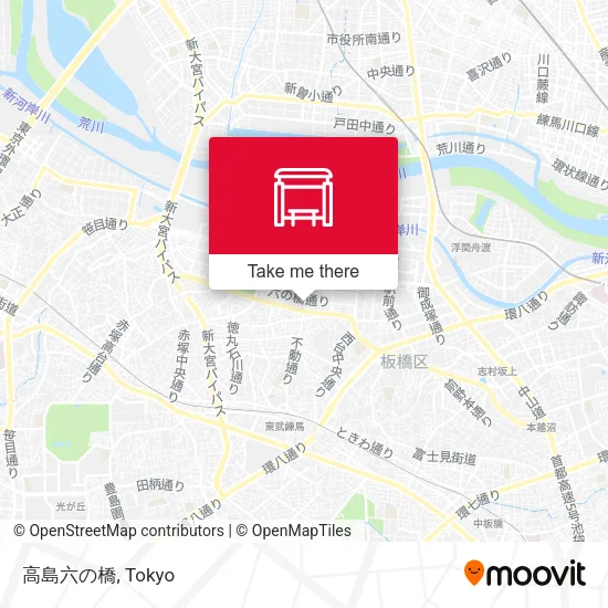 高島六の橋 map