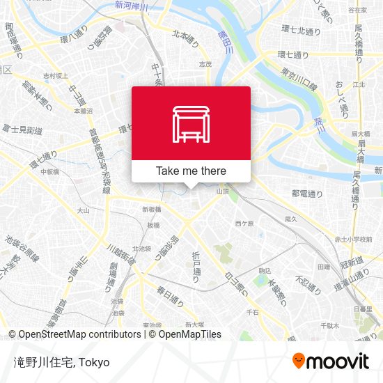 滝野川住宅 map