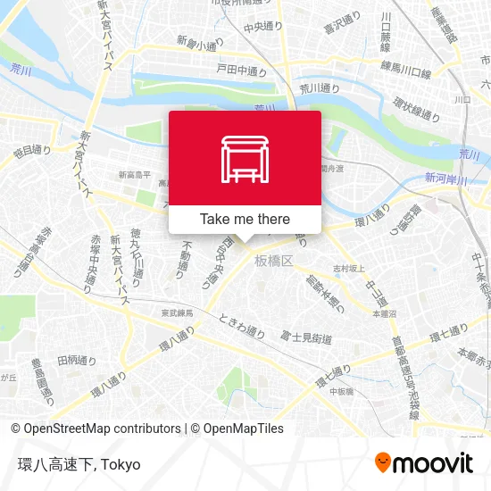 環八高速下 map