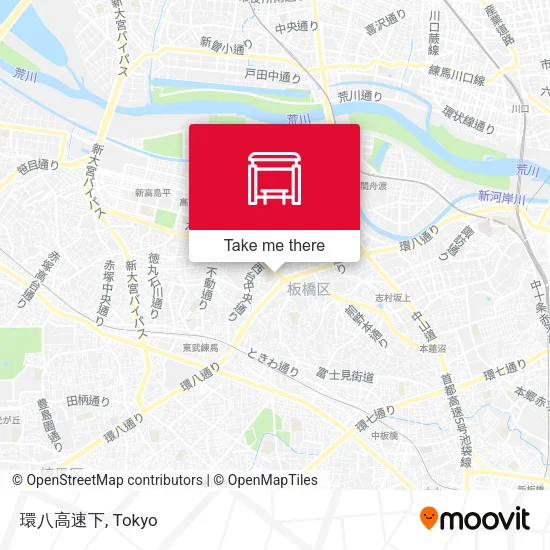 環八高速下 map
