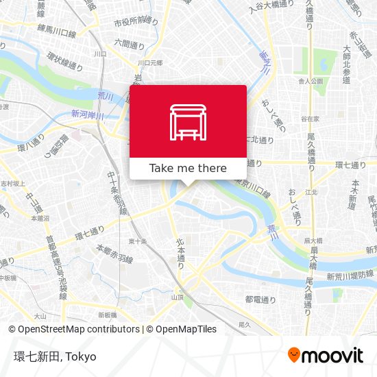 環七新田 map