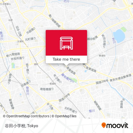 谷田小学校 map