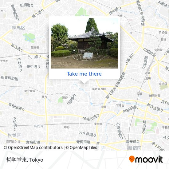 哲学堂東 map