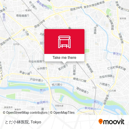 とだ小林医院 map