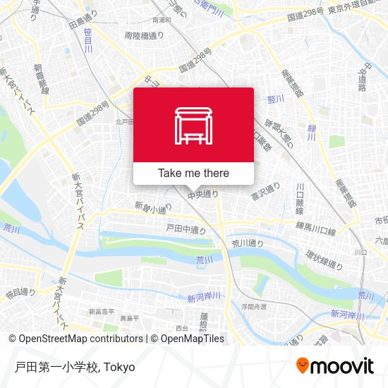 戸田第一小学校 map