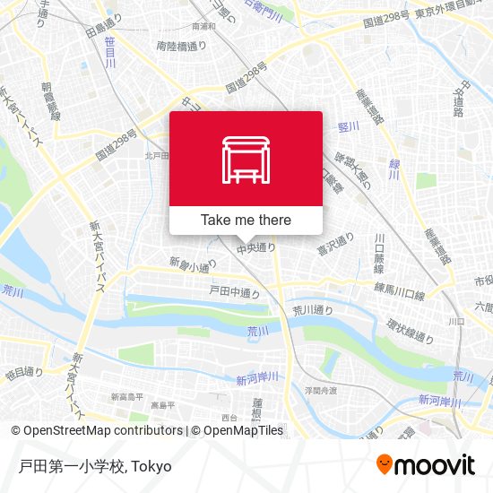 戸田第一小学校 map