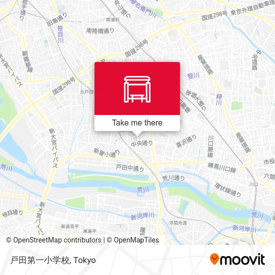 戸田第一小学校 map