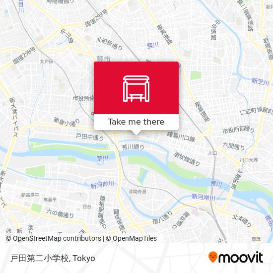 戸田第二小学校 map