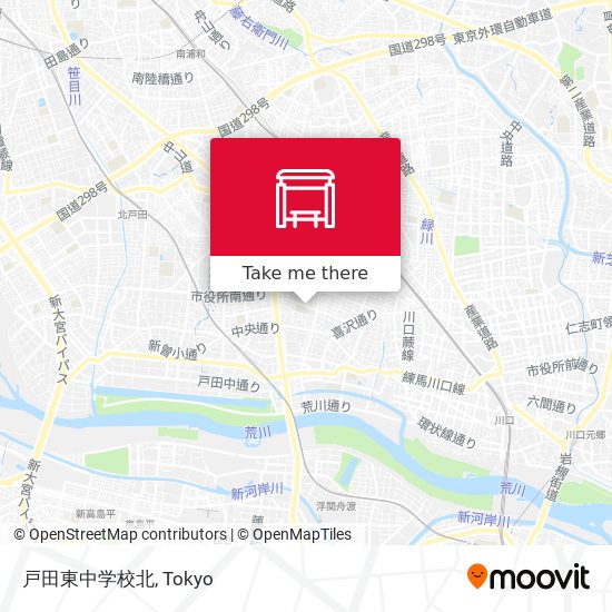 戸田東中学校北 map