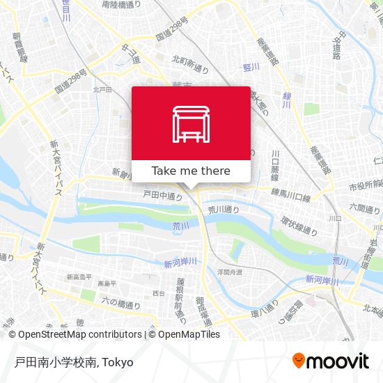 戸田南小学校南 map