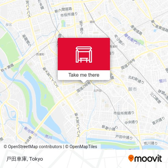 戸田車庫 map