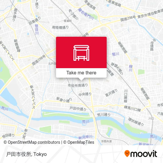 戸田市役所 map