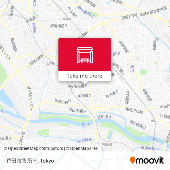 戸田市役所南 map