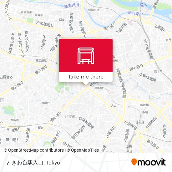 ときわ台駅入口 map