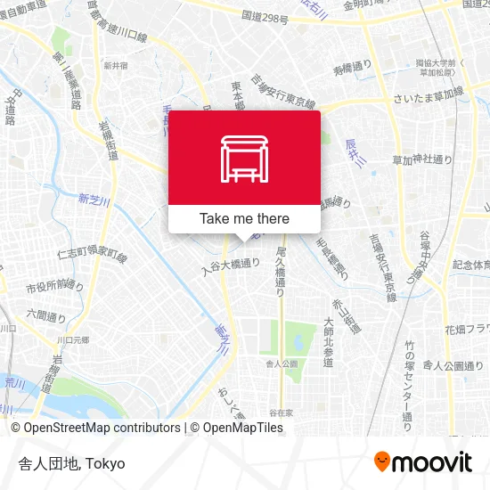 舎人団地 map