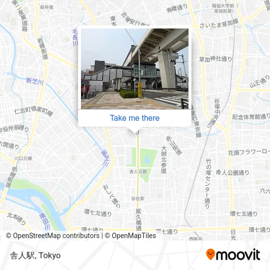 舎人駅 map