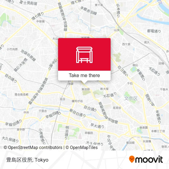 豊島区役所 map