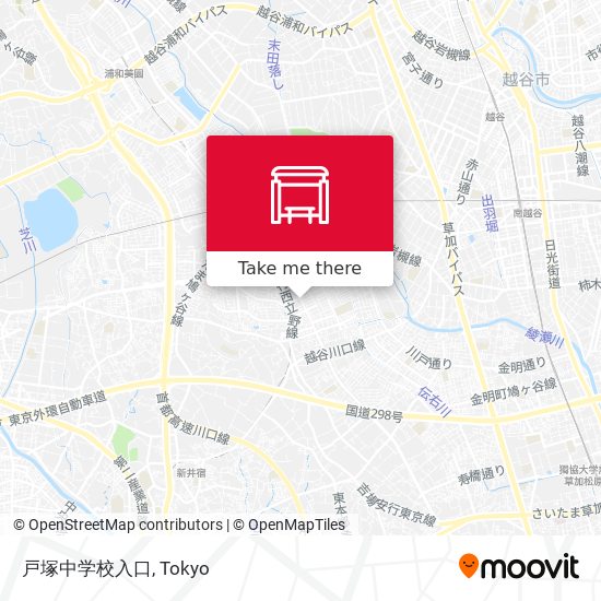 戸塚中学校入口 map