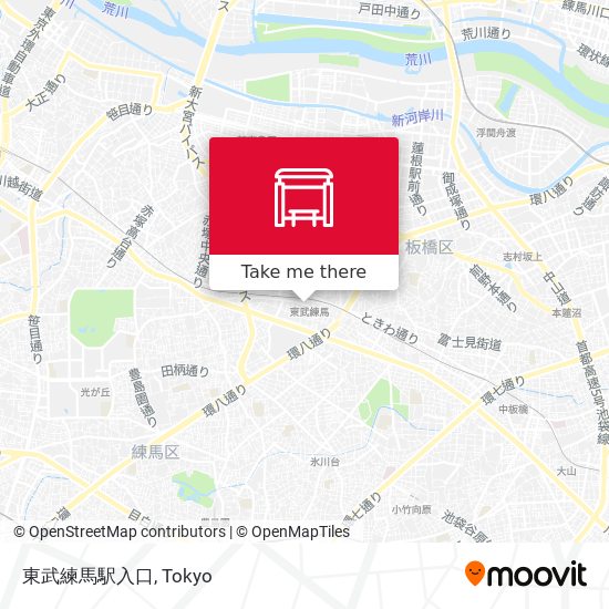 東武練馬駅入口 map