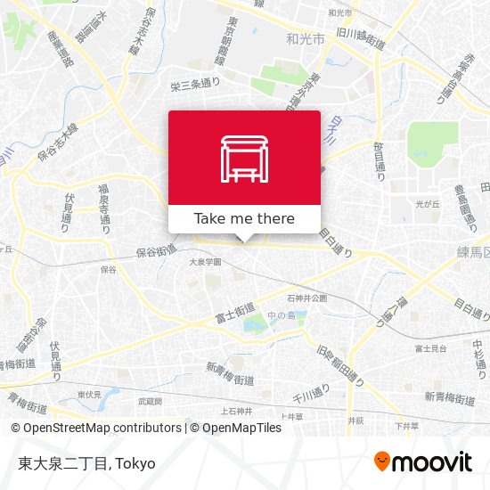 東大泉二丁目 map