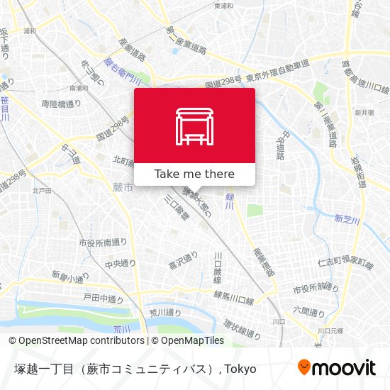 塚越一丁目（蕨市コミュニティバス） map