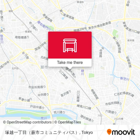 塚越一丁目（蕨市コミュニティバス） map