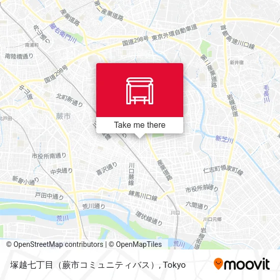 塚越七丁目（蕨市コミュニティバス） map