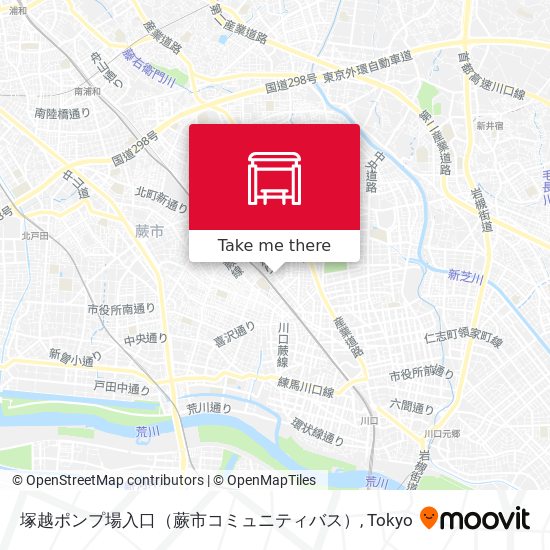 塚越ポンプ場入口（蕨市コミュニティバス） map
