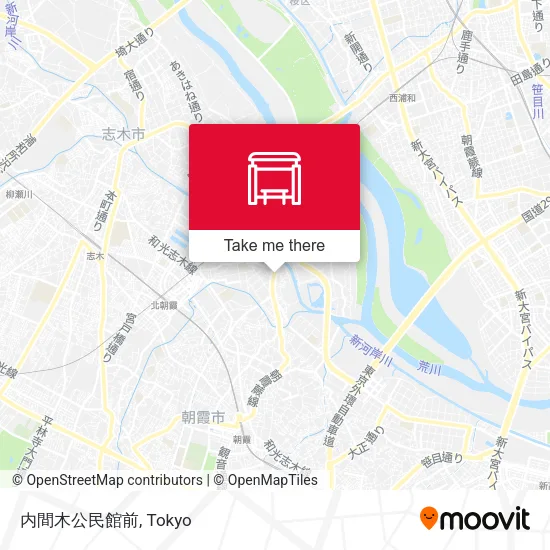 内間木公民館前 map