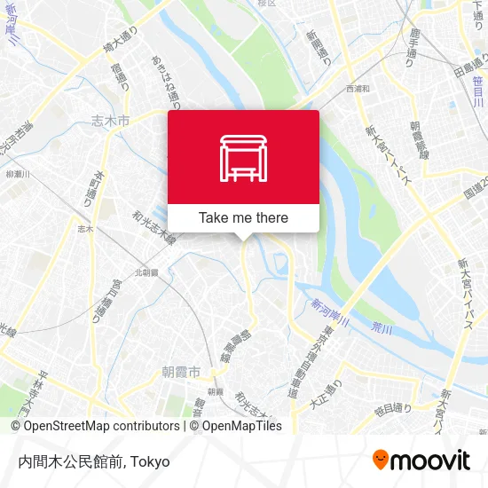 内間木公民館前 map