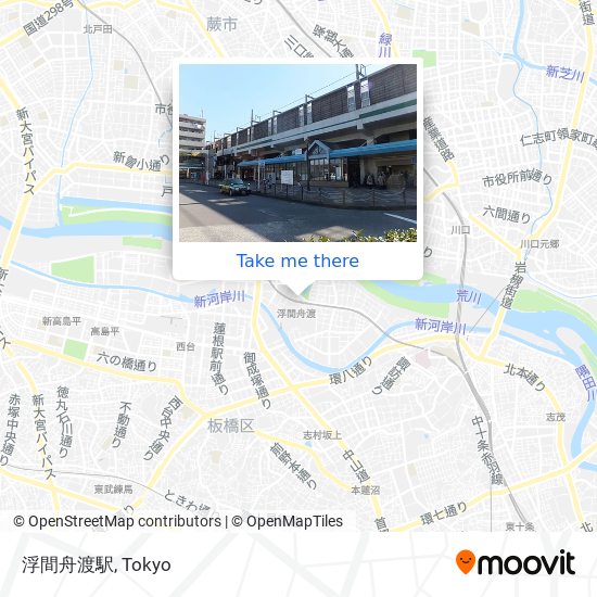 浮間舟渡駅 map