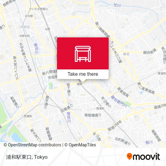 浦和駅東口 map