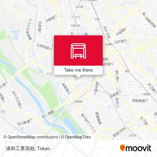 浦和工業高校 map