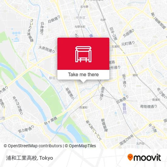 浦和工業高校 map