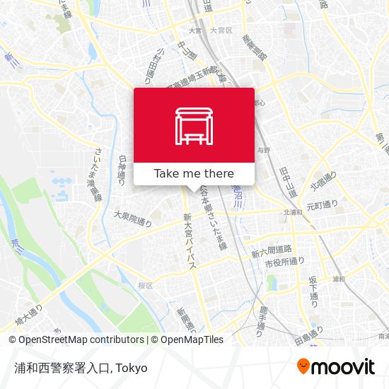 浦和西警察署入口 map