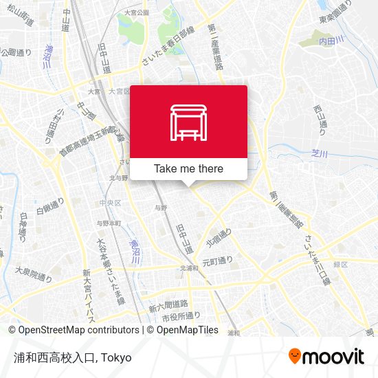 浦和西高校入口 map