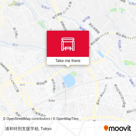 浦和特別支援学校 map