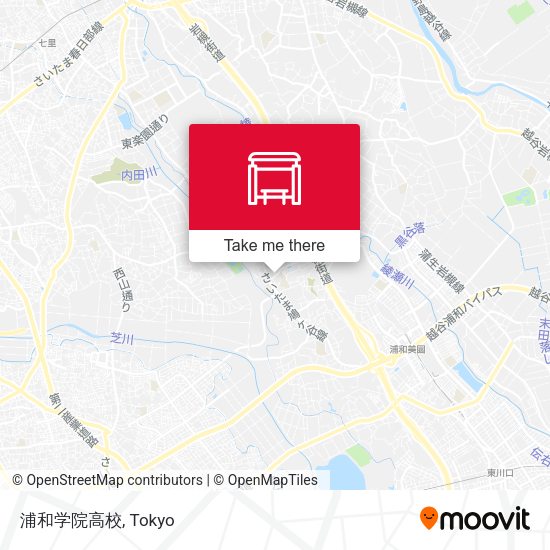 浦和学院高校 map